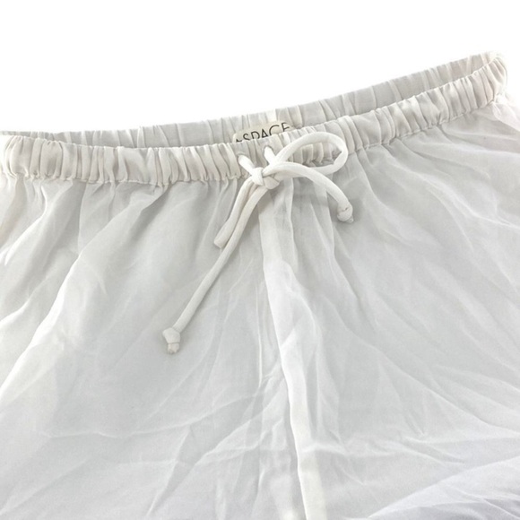 LSpace Catalina Pants Semi Sheer Voile Fabric Beach Pant White - Picture 7 of 13